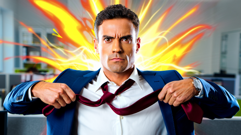 Person contemplating a major career decision before quitting their job