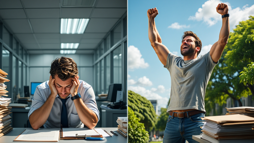 Professional quitting a job before lining up a new career opportunity