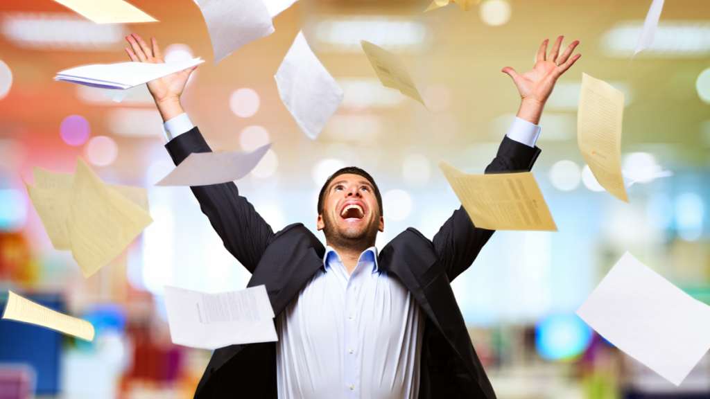 Nervous employee planning to quit a job they dislike professionally