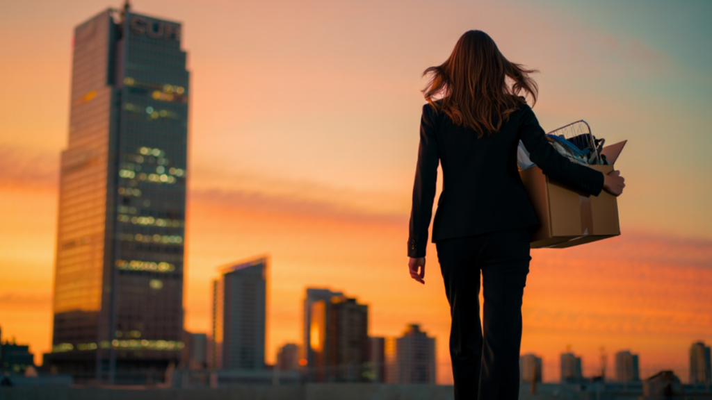Confident professional planning a graceful exit from their job